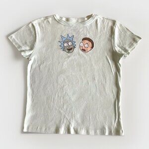 Rick and Morty Head T Shirt Light Green Size Small